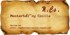 Mesterházy Csilla névjegykártya